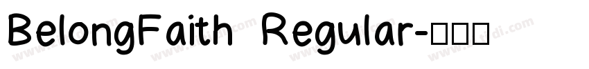 BelongFaith  Regular字体转换